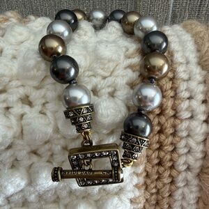 Heidi Daus - Elegant Faux Pearls in Earth Tone Colors